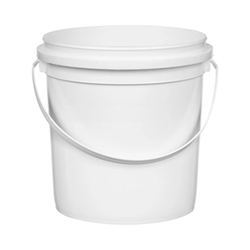 SECURED WHITE ROUND PAIL 5.5 LITERS