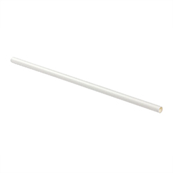 STRONG WHITE PAPER STRAW 7 MM 10.25