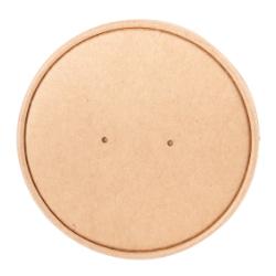 ROUND KRAFT LID FOR PAPER CONTAINER 8-16 OZ