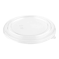 ROUND CLEAR PLASTIC LID FOR KRAFT PAPER BOWL 38 OZ