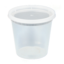 CLEAR COMBO DELI CONTAINER WITH LID 24 OZ