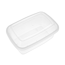 COMBO RECTANGULAR CONTAINER CLEAR LID 24 OZ