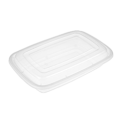 COMBO RECTANGULAR CONTAINER CLEAR LID 38 OZ