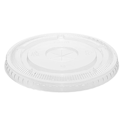 CLEAR FLAT LID WITH HOLE FOR CUP 98 MM