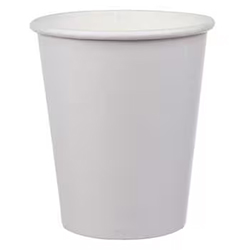 WHITE COLD CUP BEVERAGE 8 OZ 80 MM