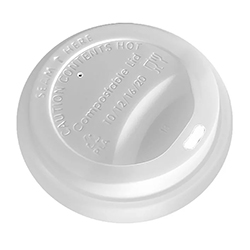 COMPOSTABLE DOME LID FOR HOT OR COLD CUP 90 MM
