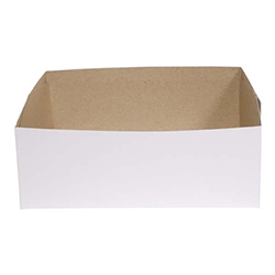 WHITE CARRY-OUT TRAY 7.5