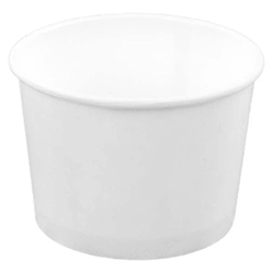 CONTENANT ROND EN PAPIER BLANC 10 OZ