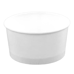 CONTENANT ROND EN PAPIER BLANC 12 OZ