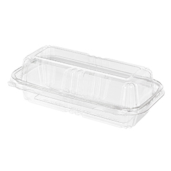 TEAR STRIP LOCK CLEAR HINGED CONTAINER 39.9OZ