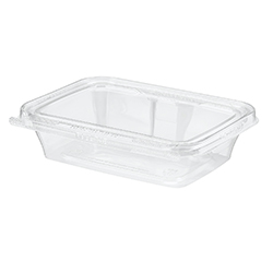 TEAR STRIP LOCK CLEAR HINGED CONTAINER 20 OZ