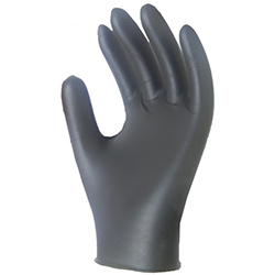 GANTS NITRILE SANS POUDRE NOIR PETIT