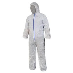WHITE POLY COVERALL XX-LARGE