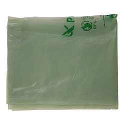 GREEN-TINTED COMPOSTABLE GARBAGE BAGS 20X22