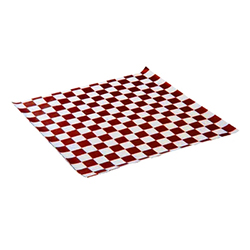 RED AND WHITE CHECKERED PAPER 12